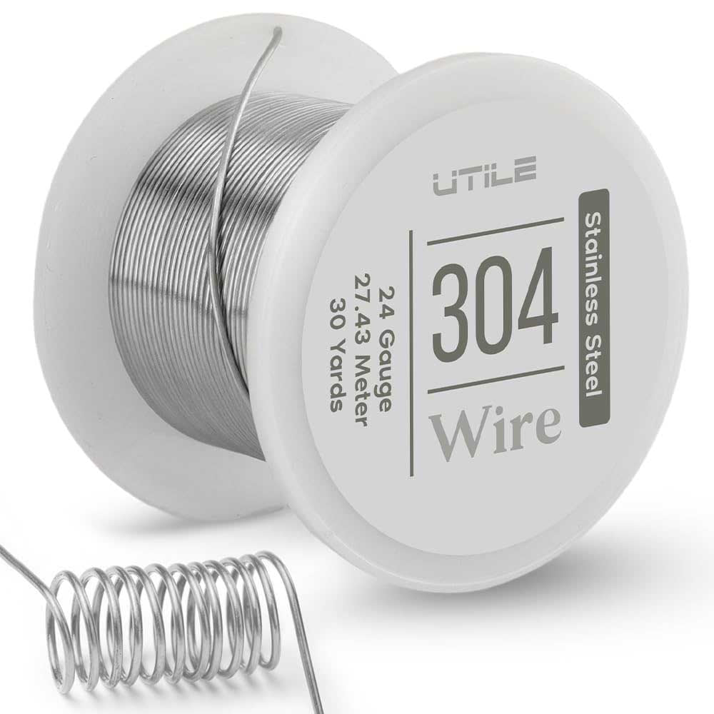 304 Stainless Steel Wire - 24 gauge / 90 feet