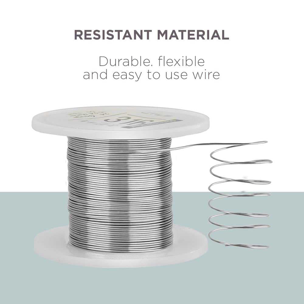 316 Stainless Steel Wire - 24 gauge / 50 feet