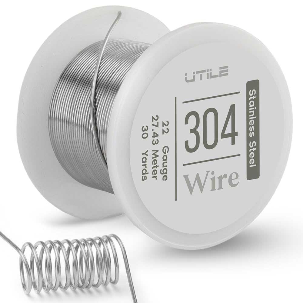 304 Stainless Steel Wire - 22 gauge / 90 feet