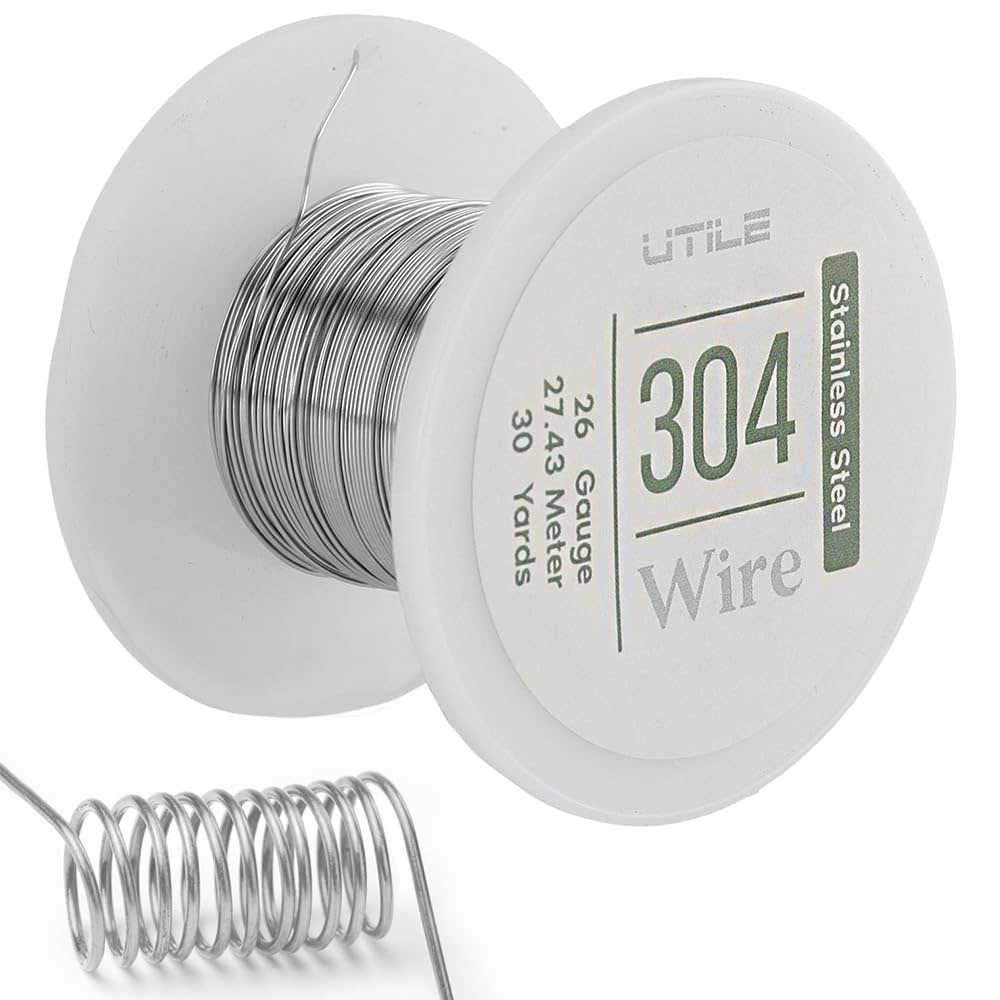 304 Stainless Steel Wire - 26 gauge / 90 feet 