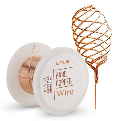 Bare Copper Wire - 24 gauge / 30 yards