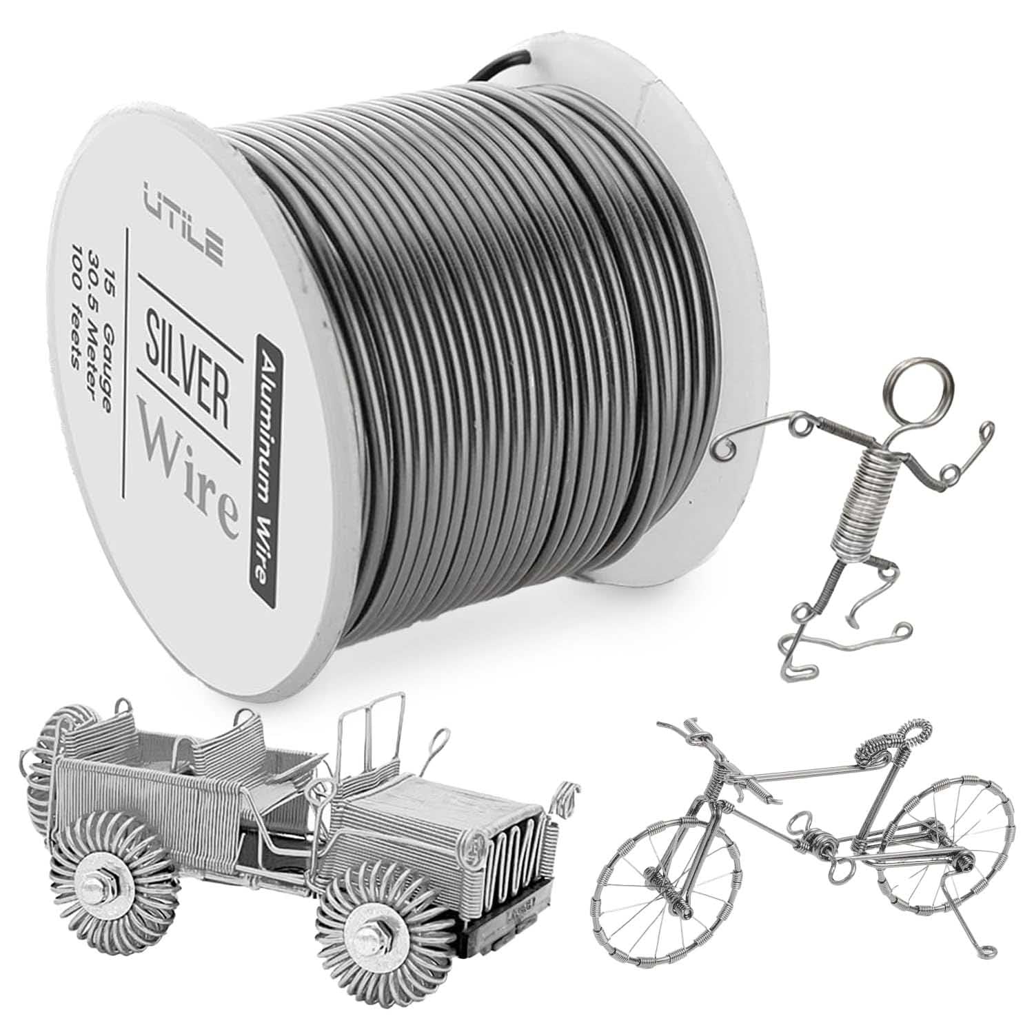 Aluminum Wire - 15 gauge / 100 feet