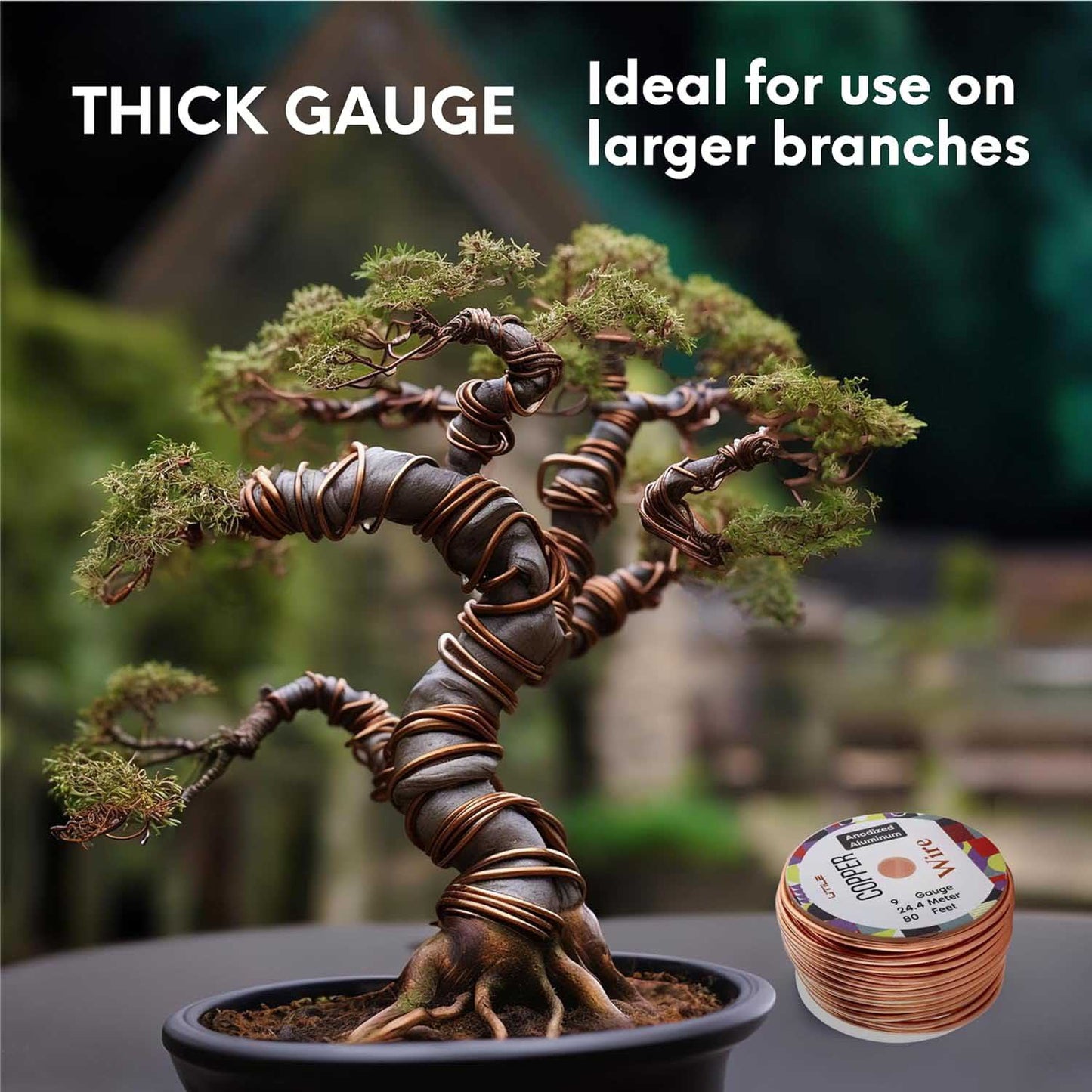 Bonsai Wire - 9 gauge / 80 feet