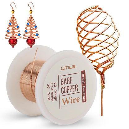 Bare Copper Wire - 22 gauge / 30 yards