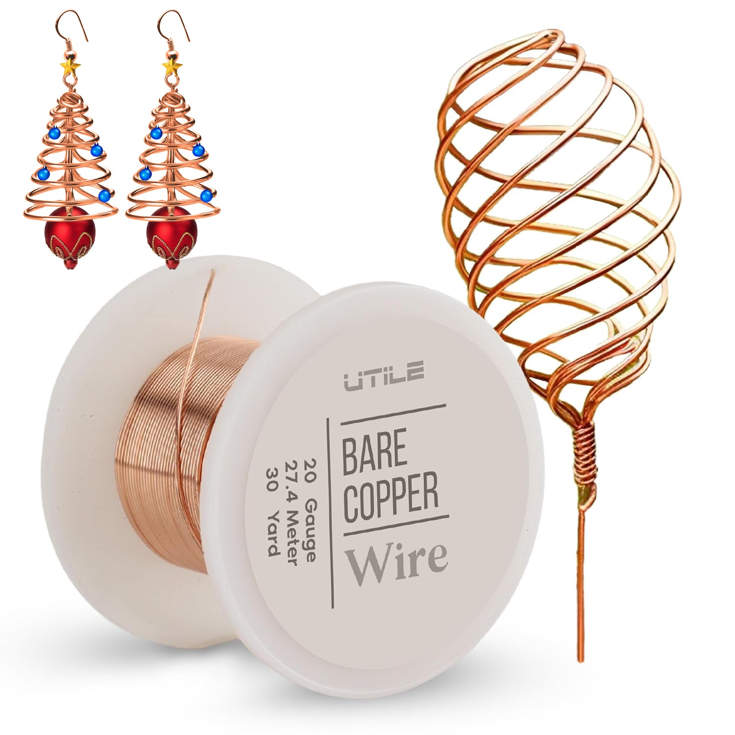 Bare Copper Wire - 20 gauge / 30 yards