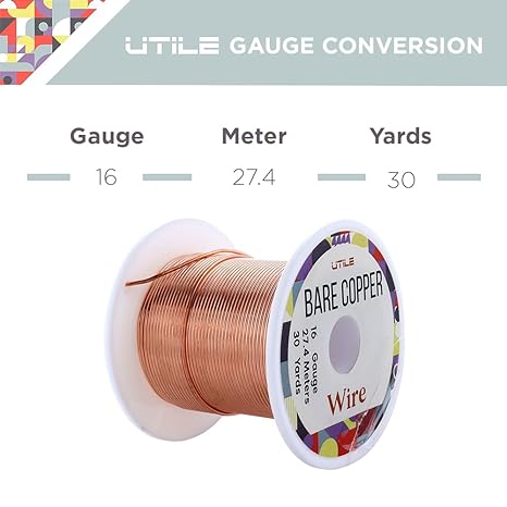 Bare Copper Wire - 16 gauge / 30 yards